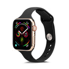 Thin Silicone Replacement Wrist Strap Watchband, For Apple Watch 5/4 44mm & 3/2/1 42mm, For Apple Watch 5/4 40mm & 3/2/1 38mm