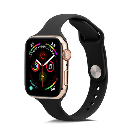 Thin Silicone Replacement Wrist Strap Watchband, For Apple Watch 5/4 44mm & 3/2/1 42mm, For Apple Watch 5/4 40mm & 3/2/1 38mm - DealBuddy