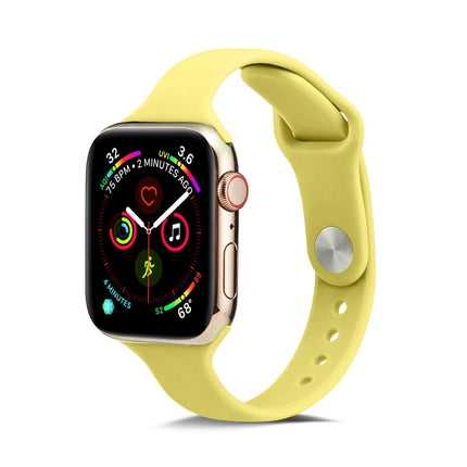 Thin Silicone Replacement Wrist Strap Watchband, For Apple Watch 5/4 44mm & 3/2/1 42mm, For Apple Watch 5/4 40mm & 3/2/1 38mm - DealBuddy