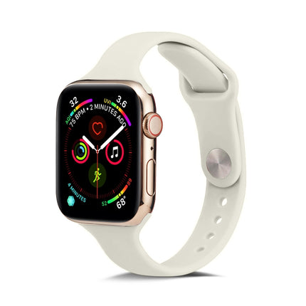 Thin Silicone Replacement Wrist Strap Watchband, For Apple Watch 5/4 44mm & 3/2/1 42mm, For Apple Watch 5/4 40mm & 3/2/1 38mm - DealBuddy