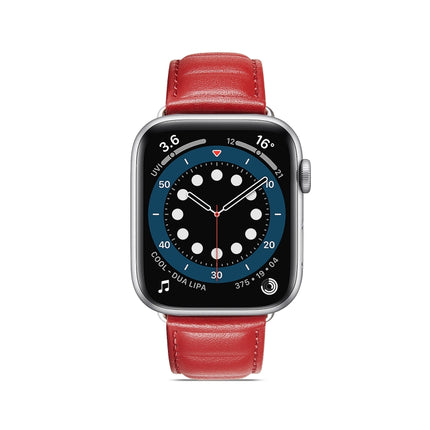 Genuine Leather Watch Band, For Apple Watch Ultra 49mm / Series 8&7 45mm / SE 2&6&SE&5&4 44mm / 3&2&1 42mm, For Apple Watch Series 8&7 41mm / SE 2&6&SE&5&4 40mm / 3&2&1 38mm - DealBuddy