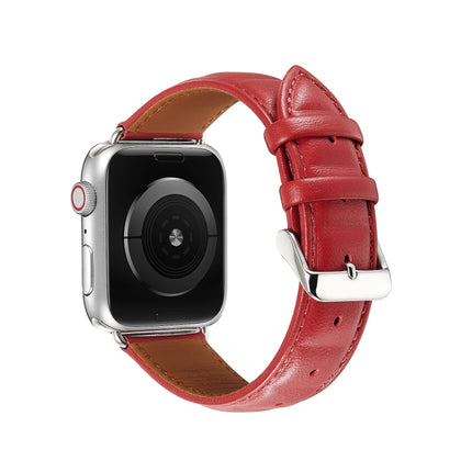 Genuine Leather Watch Band, For Apple Watch Ultra 49mm / Series 8&7 45mm / SE 2&6&SE&5&4 44mm / 3&2&1 42mm, For Apple Watch Series 8&7 41mm / SE 2&6&SE&5&4 40mm / 3&2&1 38mm - DealBuddy