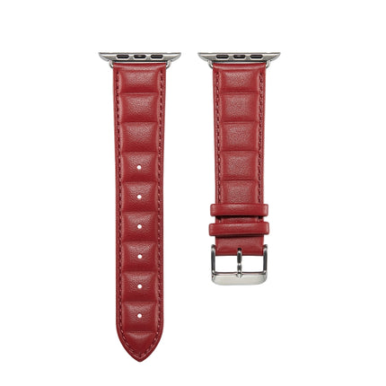 Genuine Leather Watch Band, For Apple Watch Ultra 49mm / Series 8&7 45mm / SE 2&6&SE&5&4 44mm / 3&2&1 42mm, For Apple Watch Series 8&7 41mm / SE 2&6&SE&5&4 40mm / 3&2&1 38mm - DealBuddy