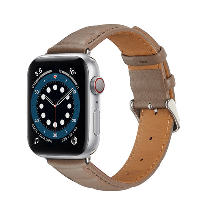 Genuine Leather Watch Band, For Apple Watch Ultra 49mm / Series 8&7 45mm / SE 2&6&SE&5&4 44mm / 3&2&1 42mm, For Apple Watch Series 8&7 41mm / SE 2&6&SE&5&4 40mm / 3&2&1 38mm - DealBuddy