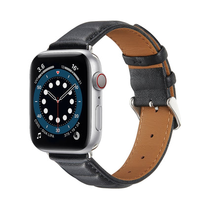 Genuine Leather Watch Band, For Apple Watch Ultra 49mm / Series 8&7 45mm / SE 2&6&SE&5&4 44mm / 3&2&1 42mm, For Apple Watch Series 8&7 41mm / SE 2&6&SE&5&4 40mm / 3&2&1 38mm - DealBuddy