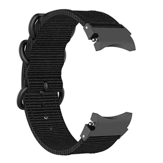 For Samsung Galaxy Watch4 / Watch4 Classic / Watch5 / Watch5 Pro Nylon Three-ring Watch Band - DealBuddy
