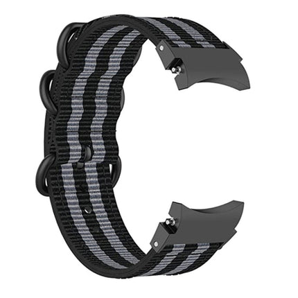 For Samsung Galaxy Watch4 / Watch4 Classic / Watch5 / Watch5 Pro Nylon Three-ring Watch Band - DealBuddy