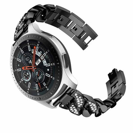 Row Diamonds Denim Chain Watch Band