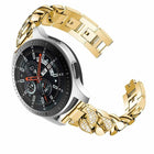 Row Diamonds Denim Chain Watch Band, For Samsung Galaxy Watch5 40mm/44mm / Watch5 Pro - DealBuddy