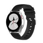 20mm Pockmarked Silver Buckle Silicone Watch Band, For Samsung Galaxy Watch5 40mm/44mm / Watch5 Pro - DealBuddy