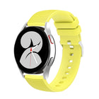 20mm Pockmarked Silver Buckle Silicone Watch Band, For Samsung Galaxy Watch5 40mm/44mm / Watch5 Pro - DealBuddy