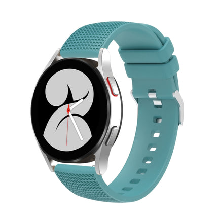 20mm Pockmarked Silver Buckle Silicone Watch Band, For Samsung Galaxy Watch5 40mm/44mm / Watch5 Pro - DealBuddy