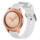20mm Vertical Grain Silicone Watch Band