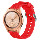 20mm Vertical Grain Silicone Watch Band