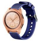 20mm Vertical Grain Silicone Watch Band