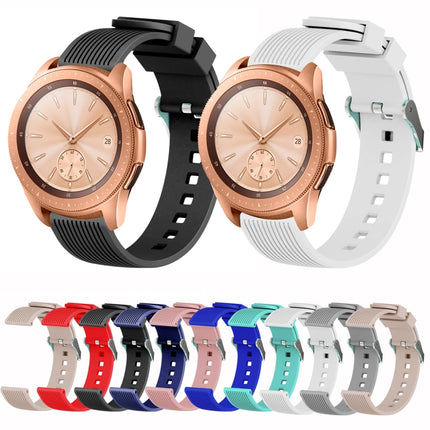 20mm Vertical Grain Silicone Watch Band