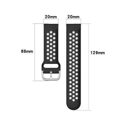 20mm Clasp Two Color Sport Wrist Strap Watchband, For Huawei Watch GT2 42MM, For Galaxy Watch Active2 / Active - DealBuddy