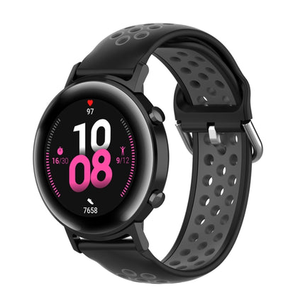 20mm Clasp Two Color Sport Wrist Strap Watchband, For Huawei Watch GT2 42MM, For Galaxy Watch Active2 / Active - DealBuddy