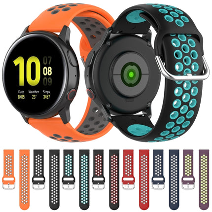 20mm Clasp Two Color Sport Wrist Strap Watchband, For Huawei Watch GT2 42MM, For Galaxy Watch Active2 / Active - DealBuddy
