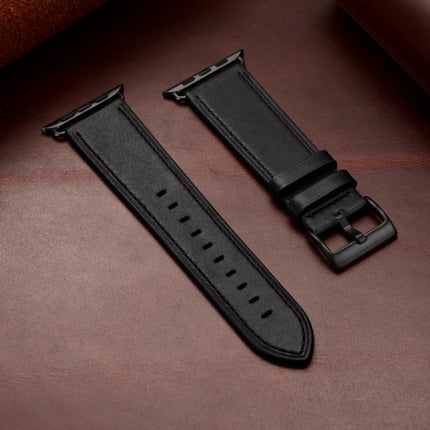 Classic Cowhide Genuine Leather Watch Band, For Apple Watch Ultra 49mm / Series 8&7 45mm / SE 2&6&SE&5&4 44mm / 3&2&1 42mm, For Apple Watch Series 8&7 41mm / SE 2&6&SE&5&4 40mm / 3&2&1 38mm - DealBuddy