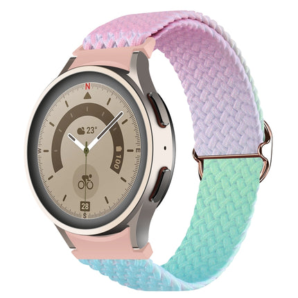 For Samsung Galaxy Watch 5 / Watch 5 Pro / Watch 4 Weave Gradient Color Watch Band - DealBuddy