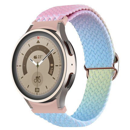 For Samsung Galaxy Watch 5 / Watch 5 Pro / Watch 4 Weave Gradient Color Watch Band - DealBuddy