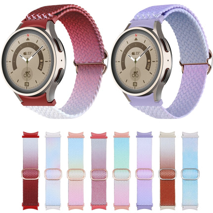 For Samsung Galaxy Watch 5 / Watch 5 Pro / Watch 4 Weave Gradient Color Watch Band - DealBuddy