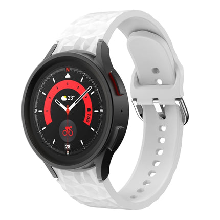 Rhombus Texture Silicone Watch Band, For Samsung Galaxy Watch 5 / Watch 5 Pro - DealBuddy