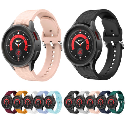 Rhombus Texture Silicone Watch Band, For Samsung Galaxy Watch 5 / Watch 5 Pro - DealBuddy