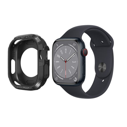 Carbon Fiber Shockproof Case For Apple Watch, Series 9 / 8 / 7 45mm - DealBuddy