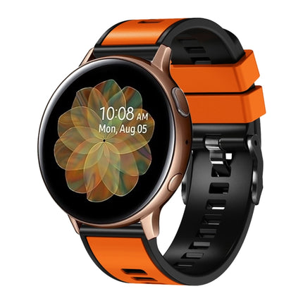 Plain Weave Two-color Silicone Watch Band, For Samsung Galaxy Watch 5 40mm / 44mm - DealBuddy