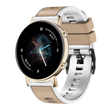 Plain Weave Two-color Silicone Watch Band, For Samsung Galaxy Watch 5 40mm / 44mm - DealBuddy