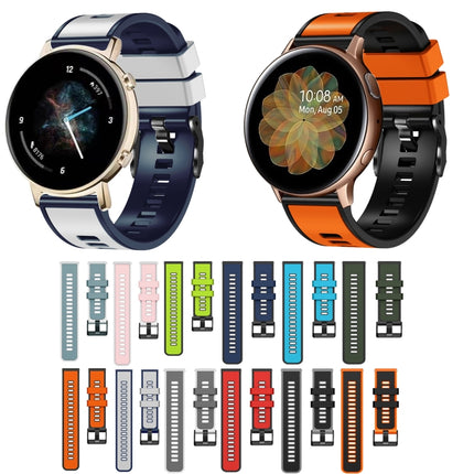 Plain Weave Two-color Silicone Watch Band, For Samsung Galaxy Watch 5 40mm / 44mm - DealBuddy