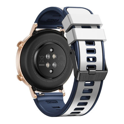 Plain Weave Two-color Silicone Watch Band, For Samsung Galaxy Watch 5 Pro 45mm - DealBuddy