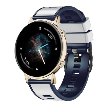 Plain Weave Two-color Silicone Watch Band, For Samsung Galaxy Watch 5 Pro 45mm - DealBuddy