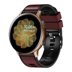 For Samsung Galaxy Watch 5 Pro 45mm / Wine Red Black