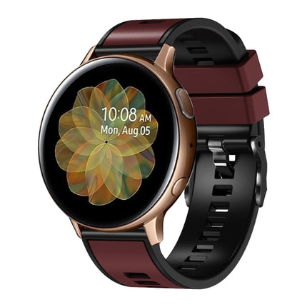 Plain Weave Two-color Silicone Watch Band, For Samsung Galaxy Watch 5 Pro 45mm - DealBuddy