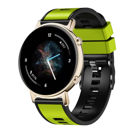 Plain Weave Two-color Silicone Watch Band