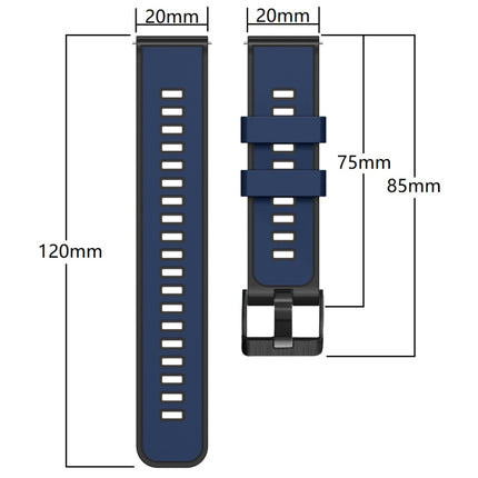 Plain Weave Two-color Silicone Watch Band, For Samsung Galaxy Watch 5 Pro 45mm - DealBuddy