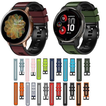 Plain Weave Two-color Silicone Watch Band, For Samsung Galaxy Watch 5 Pro 45mm - DealBuddy