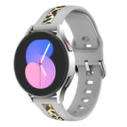 For Samsung Galaxy Watch 5 Pro 45mm / Grey Leopard Print