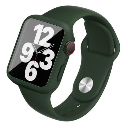 imak Silicone Watch Band PC Frame with Tempered Glass Film, For Apple Watch SE 2022 40mm, For Apple Watch SE 2022 44mm - DealBuddy