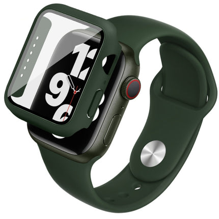 imak Silicone Watch Band PC Frame with Tempered Glass Film, For Apple Watch SE 2022 40mm, For Apple Watch SE 2022 44mm - DealBuddy