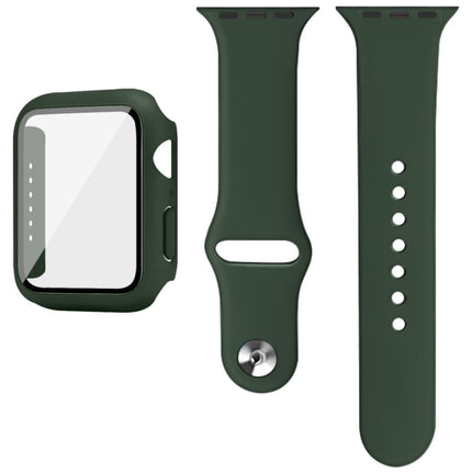 imak Silicone Watch Band PC Frame with Tempered Glass Film, For Apple Watch SE 2022 40mm, For Apple Watch SE 2022 44mm - DealBuddy