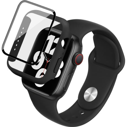 imak Silicone Watch Band PC Frame with Tempered Glass Film, For Apple Watch SE 2022 40mm, For Apple Watch SE 2022 44mm - DealBuddy