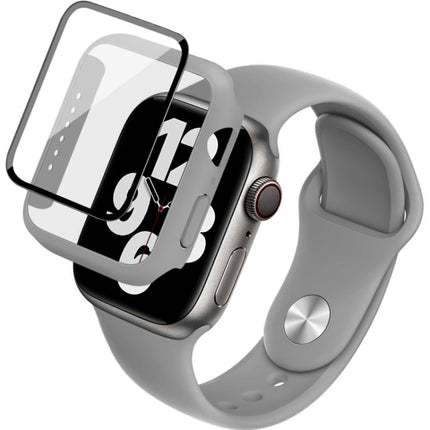 imak Silicone Watch Band PC Frame with Tempered Glass Film, For Apple Watch SE 2022 40mm, For Apple Watch SE 2022 44mm - DealBuddy