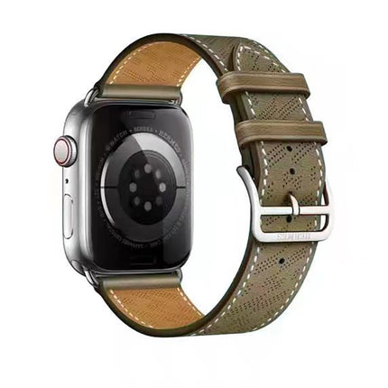 Microporous Leather Strap, For Apple Watch Ultra 49mm / Series 8&7 45mm / SE 2&6&SE&5&4 44mm / 3&2&1 42mm, For Apple Watch Series 8&7 41mm / SE 2&6&SE&5&4 40mm / 3&2&1 38mm - DealBuddy