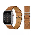 For Apple Watch Ultra 49mm / Series 8&7 45mm / SE 2&6&SE&5&4 44mm / 3&2&1 42mm / Brown