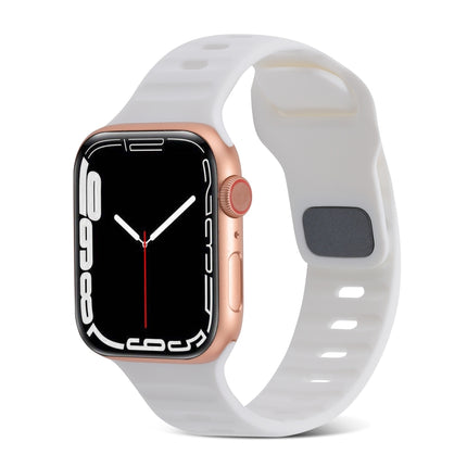 Sports Silicone Watch Band, For Apple Watch Ultra 49mm / Series 8&7 45mm / SE 2&6&SE&5&4 44mm / 3&2&1 42mm, For Apple Watch Series 8&7 41mm / SE 2&6&SE&5&4 40mm / 3&2&1 38mm - DealBuddy