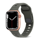 Sports Silicone Watch Band, For Apple Watch Ultra 49mm / Series 8&7 45mm / SE 2&6&SE&5&4 44mm / 3&2&1 42mm, For Apple Watch Series 8&7 41mm / SE 2&6&SE&5&4 40mm / 3&2&1 38mm - DealBuddy